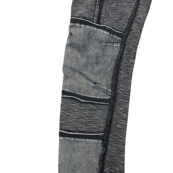 Free People Movement Catch Me If You Can Leggings XS Moto Patchwork Boho Ankle - Picture 3 of 11